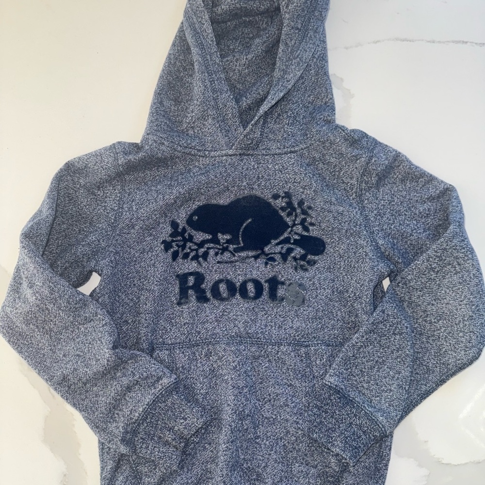 Roots Gray and Black Hoodie